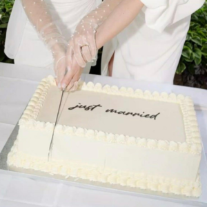 Just Married Festtårta