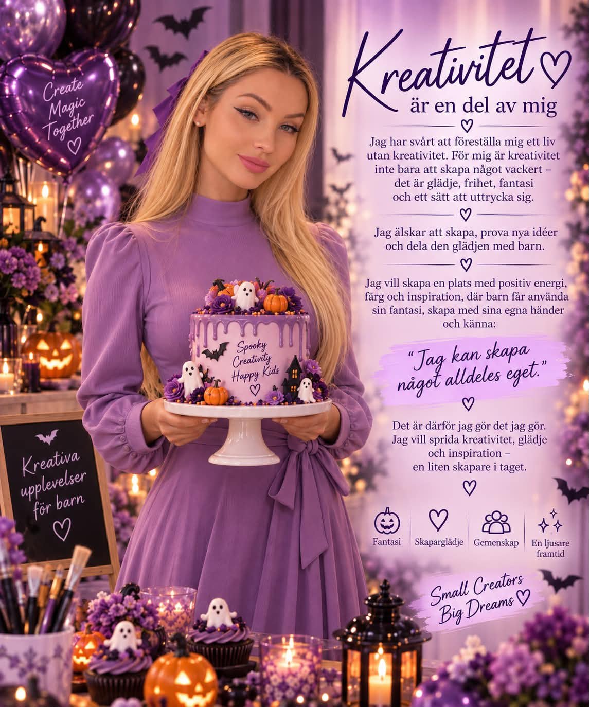 Halloween Tårtdekoration för barn - Bild 2